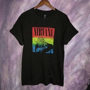 Nirvana gradient T-shirt grunge